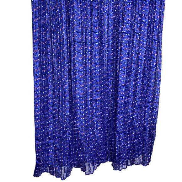 Maison d'Amelie Maxi Skirt Womens XS Blue Pull On Boho Hippie Flowy Lined NEW - Picture 5 of 12